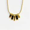 Sleek Black Bar Necklace