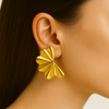 GoldRipple Earrings - 18K Gold Plated & Waterproof