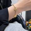 Elegance Golden Clover Bracelet