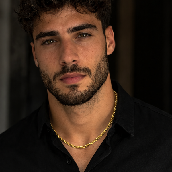 Gold Plated Rope Chain For Men