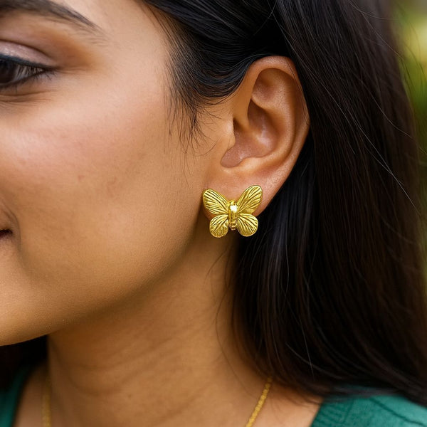 Baby Butterfly Studs-18K Gold Plated & Waterproof