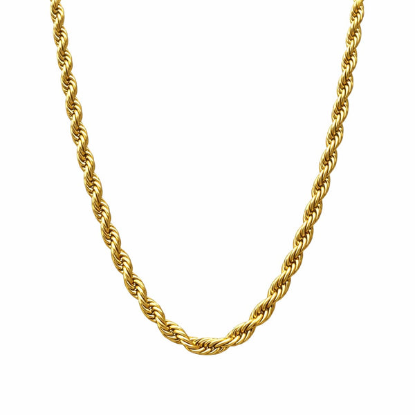 Gold Plated Rope Chain For Men