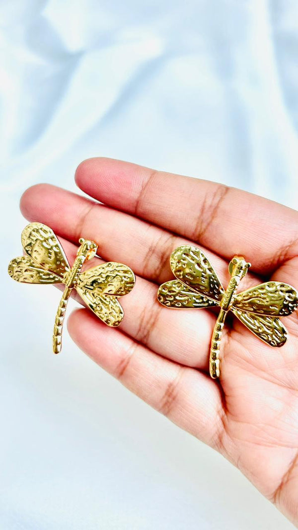 DracoFly Earings-18K Gold Plated & Waterproof