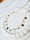 Gold Flower Charm Necklace