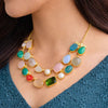 Dual Layer Multicolor Stone Necklace