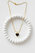 Black Heart Gold Necklace
