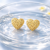 Golden Heart Studs
