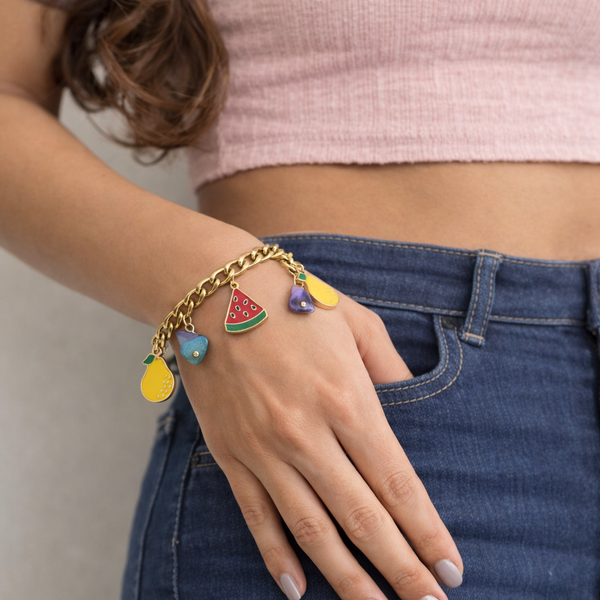 Fruity colorful adjustable charms