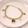 kawaii Strawberry Charm Bracelet