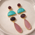 Elegant gemstone dangle earring