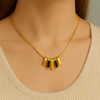 Sleek Black Bar Necklace