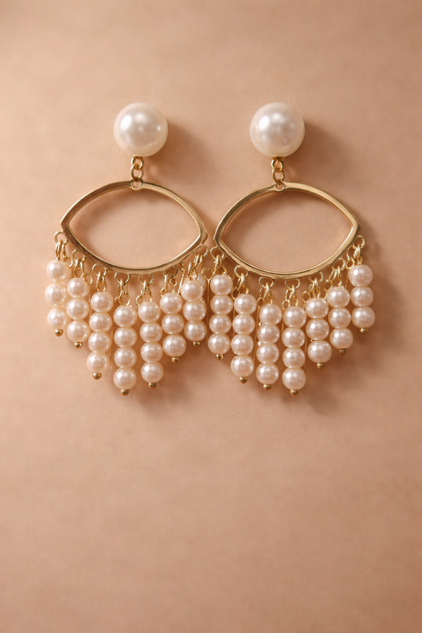 Peral Tassel Dangle Earring