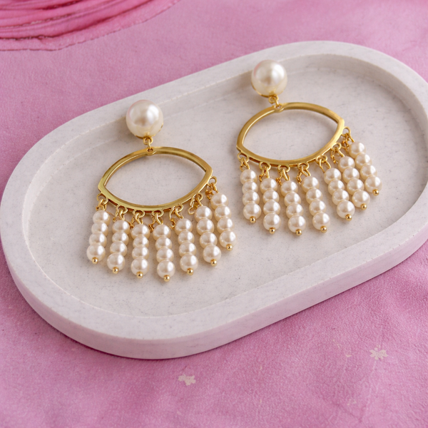 Peral Tassel Dangle Earring