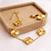 Elegance Golden Clover Bracelet