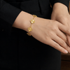 Elegance Golden Clover Bracelet