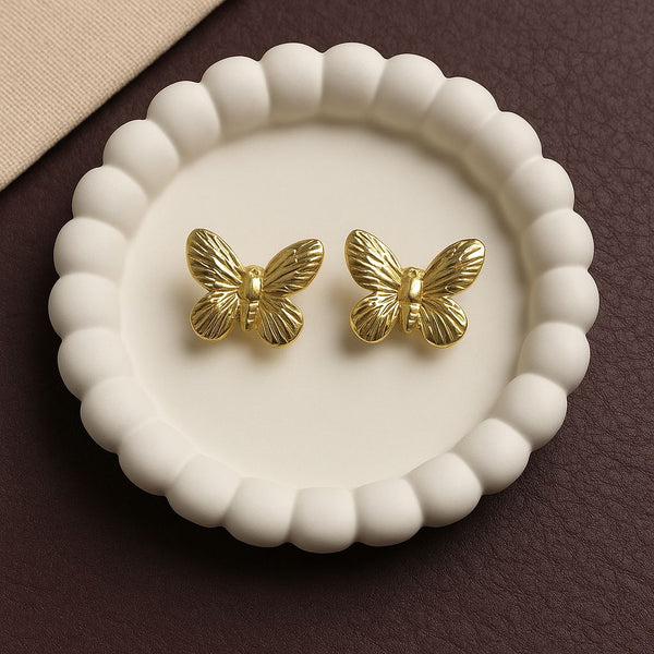 Baby Butterfly Studs-18K Gold Plated & Waterproof