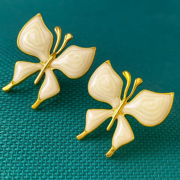 Butterfly studs - 18K Gold Plated & Waterproof