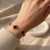 Elegance Black clover Bracelet