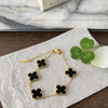 Elegance Black clover Bracelet
