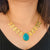 Turquoise Aura Gold Necklace