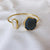 Agate Glow Gold Cuff