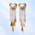 Korean Pearl Heart Statement Earring