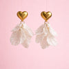 Korean White Petals Earring