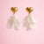 Korean White Petals Earring