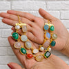 Dual Layer Multicolor Stone Necklace