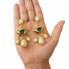 Vintage Evil Eye Pearl Earring