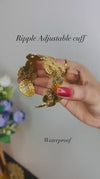 Ripple Gold Adjustable Cuff